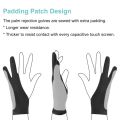 1pcs Home Artists Gloves Palm Rejection Two Fingers Gloves Drawing Pen Display Paper Art Painting Sketching Graphics. 