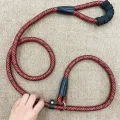 Heavy Duty Pet Big Dog Leash with Adjustable Slip Collar, Walking Training Leash ,Dog Nylon Rope for Medium Big Dogs Husky, Golden Retriever, Labrador, Chow Chow. 