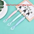 【NEW】 Baby Food Supplement Fruit Double-Headed Mud Scraper Baby Food Scraper Stainless Steel Apple Mud Spoon Multifunctional Tableware. 