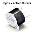 3pcs Active Buzzer 5V DC for Arduino. 