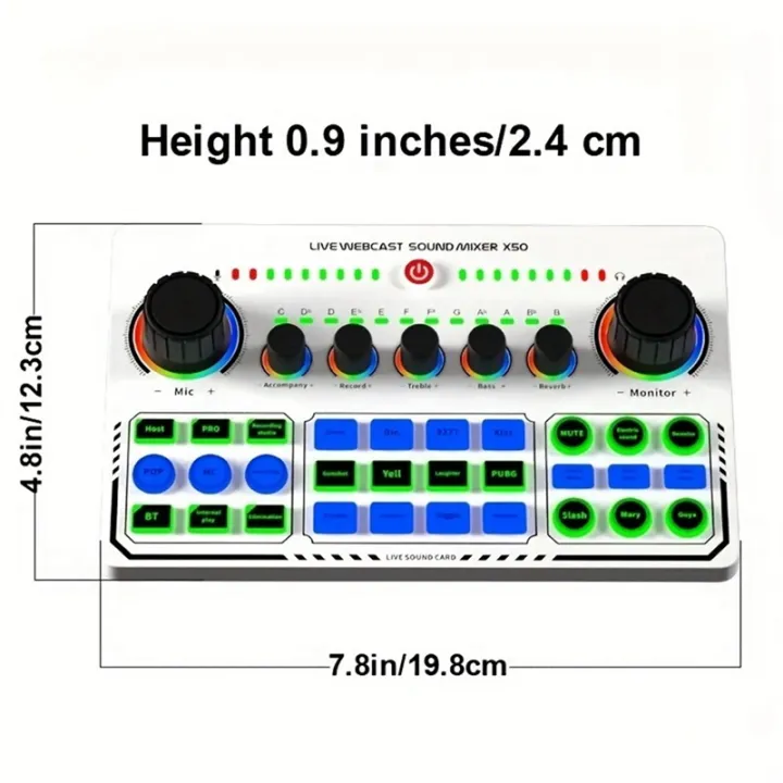 X50%20Live%20Sound%20Card%20Audio%20Mixer%20Recording%20Desktop%20Singing%20BT%20OTG%20Digital%20Lossless%20Transmission%20for%20Podcasting%20Gaming%20A%20-%20Image%204