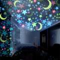 Moons + 100 Pieces Star Stickers High Quality 3D Light Emitting Stars - Radium Luminous Stars. 