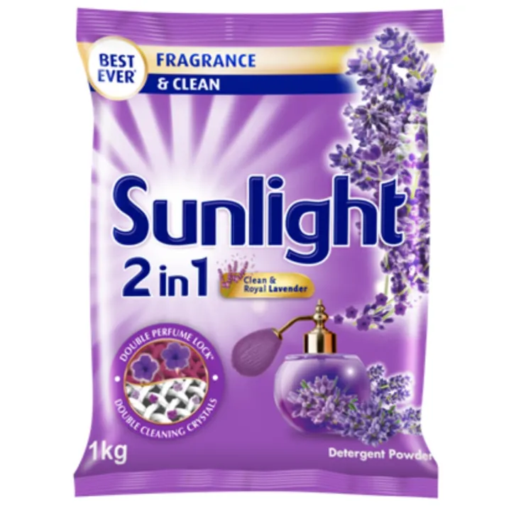 Sunlight Clean & Royal Lavender Detergent Powder, 1kg