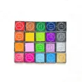 20 PCS Set 4x4cm Finger Color Ink Pad School. 