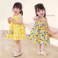 Summer cute girls dress kids girl clothes sleeveless suspender children's clothing Princess print cotton casual dresses. 