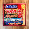 Chocolate Gift Collection Box Hamper Snickers,Mars,Twix,Kitkat,Bounty,Toblerone,Cadbury TimeOut. 