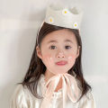 WenRan Ins Kids Daisy Birthday Party Crown Yellow Pink Flower Hat 3 4 5 6 7 8 9 Year Old Baby Shower Daisy Theme Birthday Headwear. 