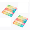 Lightweight Compact Ruler Set Easy To Carry Colorful Notebook Ruler Aesthetic Palm-Sized for Back To School Notebook Home. 