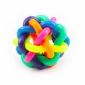 1 Pcs Pet Dog Ball Toys for Dogs Wobbly Rubber Chew Puppy Toy Ball With Bell Dog Stuff Dogs Toys Pets Throwing Interactive Dog Toys. 