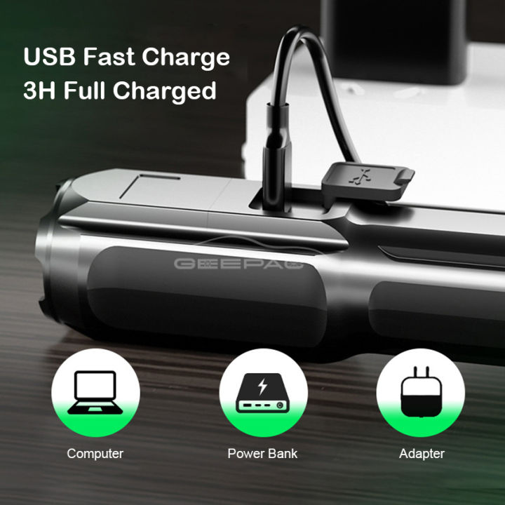 Geepact%20T6%20Powerful%20Rechargeable%20Bicycle%20Zoom%20light%20Bright%20Led%20light%20Outdoor%20Focusing%20Rechargeable%20Torchlight%20Portable%20Home%20USB%20Rechargeable%20Torchlight%20Penlight%20Waterproof%20-%20Image%206