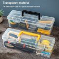 Multifuntional Plastic Hardware Tool Box Tool Organizer Transparent Tool Storage Box Toolbox Household Parts Box. 