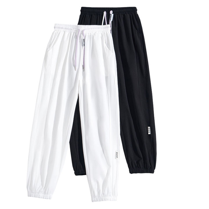 Real%20Shot%20Ice%20Silk%20Sports%20Pants%20Female%20Summer%20Thin%20Loose%20Tappered%20Anti%20Mosquito%20Pants2023Slimming%20Harem%20Sun%20Protection%20Quick-Dry%20Pants%20-%20Image%205