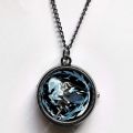 Arknights Flip Cover Timepiece Pocket Watch Rotatable Surface Necklace Style Creative Hanging Watch. 