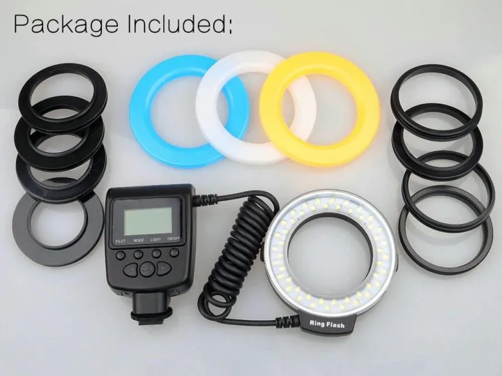 PULUZ%20RF-550D%2048%20Macro%20LED%20Ring%20Flash%20Light%20With%208%20Adapter%20Ring%20For%20Nikon%20Canon%20Sony%20Pentax%20Olympus%20Panasonic%20Camera%20DSLR%20Ring%20Flash%20Kit%20-%20Image%203