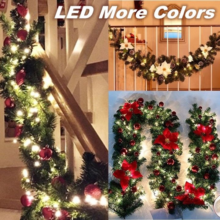 Pre Lit Garland For Stairs Christmas Stair Decor Ideas: 18 Festive