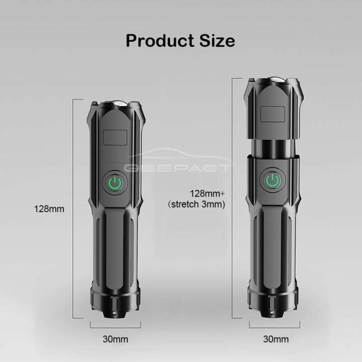 Geepact%20T6%20Powerful%20Rechargeable%20Bicycle%20Zoom%20light%20Bright%20Led%20light%20Outdoor%20Focusing%20Rechargeable%20Torchlight%20Portable%20Home%20USB%20Rechargeable%20Torchlight%20Penlight%20Waterproof%20-%20Image%204