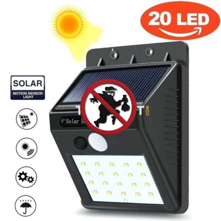 20/30 LED iFlashDeal Solar Light With Motion Sensor Security Night Light