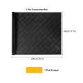Heat Reduction Privacy Window Film Reusable Black Window Film Uv Static Cling for Bathroom Glass Doors Office. 