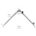 3pcs 8 Inch Compass 200mm Precision Wing Divider Scribe Tool with Pencil Holder for Geometry, Wood, Metal and Leather. 