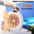 1 Piece 2000W Fan Heater Electric Heater Heater Thermal Fan Electric Heater White EU Plug. 