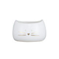 White Cat Flower Pot 4 Inches Lovely Golden Beard Cat Ceramic Creative European Garden Potted Desk Decoration. 