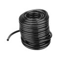 Durable 1/4 Inch Water Irrigation Hose PVC Flexible Irrigation Hose Efficient Black Yard Water Hose Drip Irrigation, Greenhouse, and Hydroponics. 