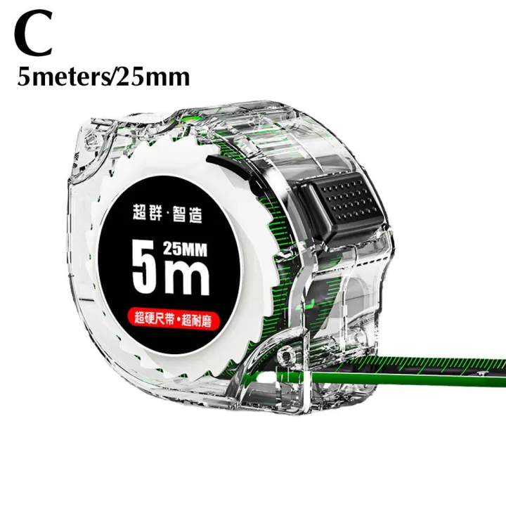 Coding Ruler Self Locking Fluorescent Steel Tape Measure High-Precision Laser Inkjet ...