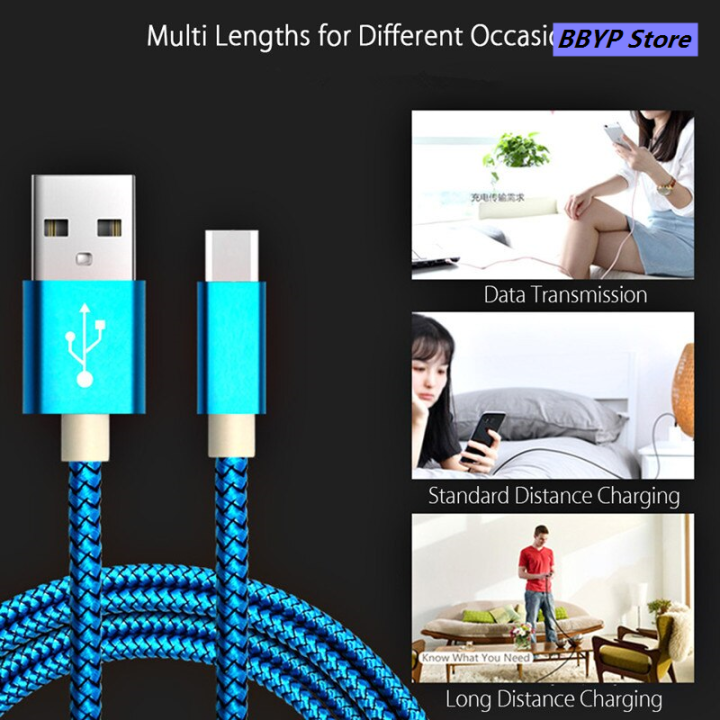 BBYP%20%E3%80%90happy%20one%E3%80%911/2/3Meter%20Android%20USB%20Charger%2025cm%20Short%20Cabel%20Nylon%20New%20style%20Long%20Kabel%20for%209%20Mix%204%20Redmi%20Note%207%208%20Pro%20Samsung%2010%20Plus%20-%20Image%207