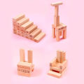 54 pieces/set of wooden digital stacked building blocks, tower blocks, children's puzzle toys, dominoes. 