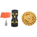 Eraser Wheel Decal Remover with Blades and Drill Adapter. 