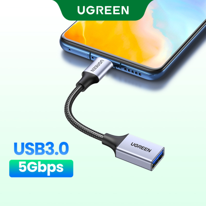 UGREEN USB C to USB 3.0 OTG Adapter USB Type-C OTG Data Cable Connector for Samsung Galaxy S10 MacBook Pro 2019 USB C Adapter