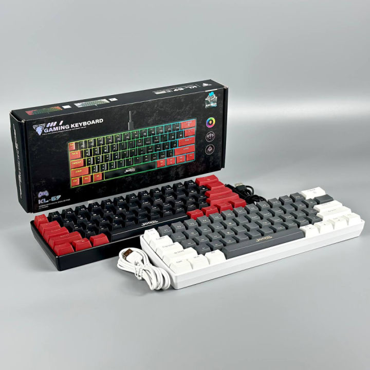 JEDEL KL69 Wired Gaming Keyboard – 61 Keys – Anti-Ghosting – RGB ...