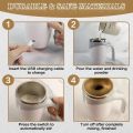 Automatic Stirring Magnetic Coffee Mug Rechargeable 304 Stainless Steel Inside 380ml. 