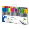 STAEDTLER® Triplus Fineliner 334 TB60 Triangular Fineliner 60 Set. 