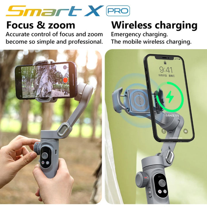 AOCHUAN%20Smart%20X%20Pro%203-Axis%20Foldable%20Handheld%20Gimbal%20Stabilizer%20with%20Fill%20Light%20Wireless%20Charging%20For%20Smart%20Phone%20Action%20Camera%20-%20Image%203