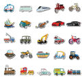 40PCS Cute Children's Cartoon Car Truck Stickers Kawaii DIY Skateboard Motor Graffiti Vehicle Sticker Decals Kids Learning Toys. 