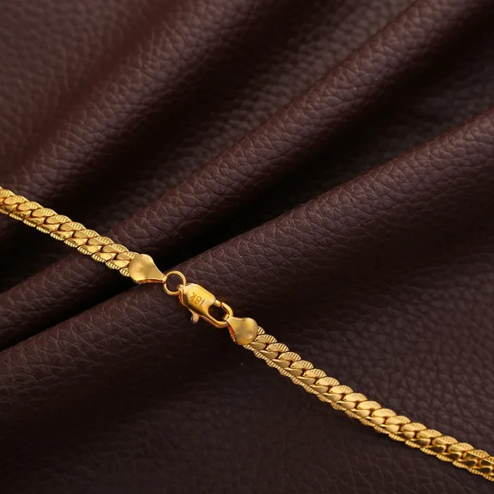 Qingwen%2018k%20gold%20pawnable%20saudi%20gold%20original%205MM%20lucky%20charm%20money%20Catcher%20Bracelet%20For%20Woman%20Men%20gift%20-%20Image%204