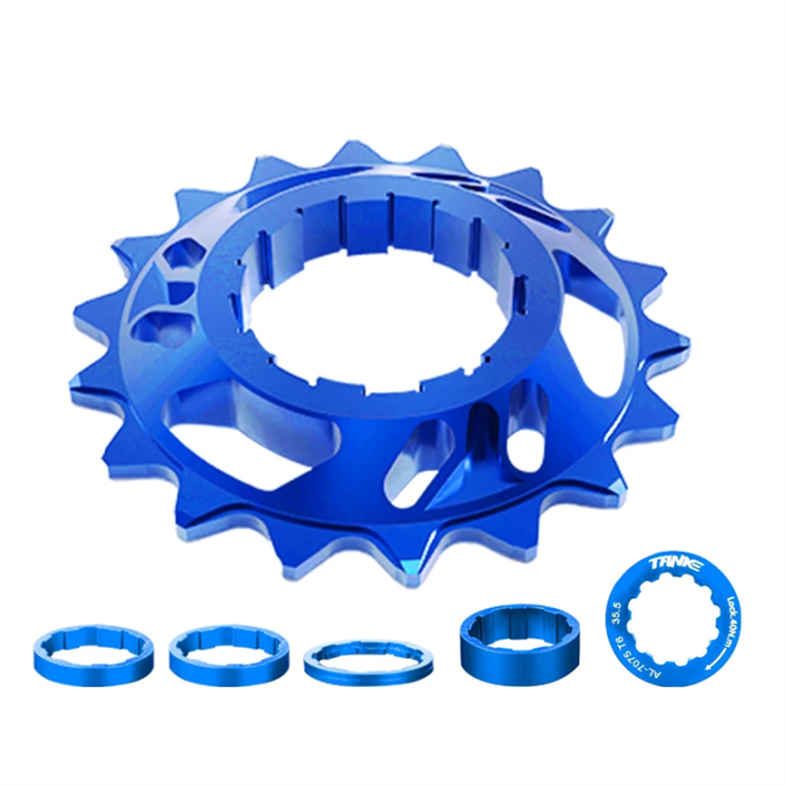 Flywheel Chain Single Speed Flywheel Conversion Kit 18T Cassette Cog Road Bike ...