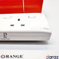 ORANGE - Extension Wire Cord 3 / 5 / 7 Meter - 13A Trailer Multi Socket - Multi Plug Power Strip. 