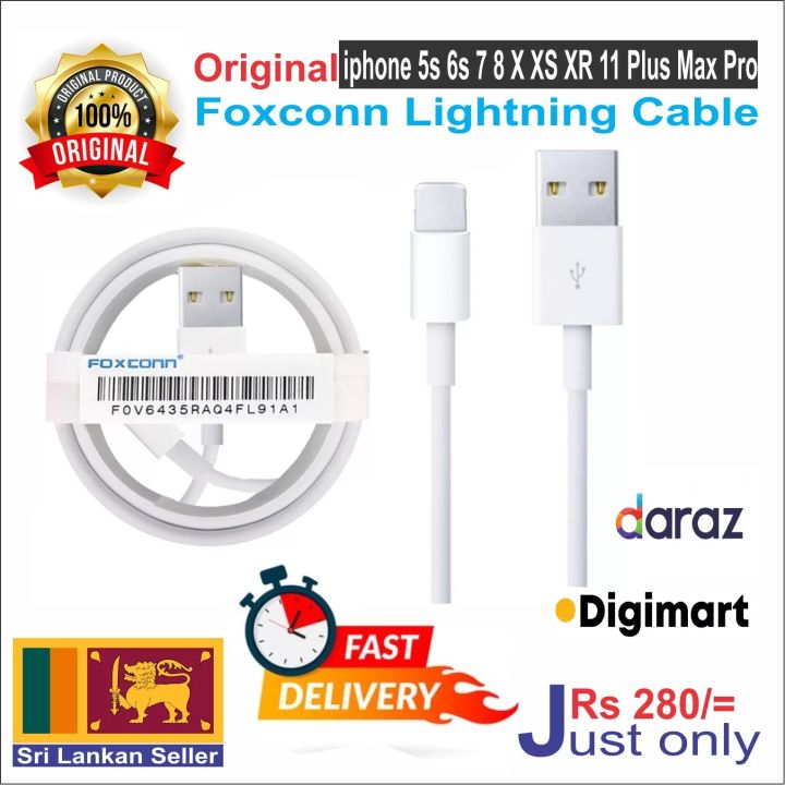 2x iphone Foxconn Cable (2 Cables) For i Phone 12 /11 /11Pro/ XS
