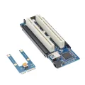 HXSJ Mini Pci-E To Pci Adapter Card Mpci-E To Pci Riser Adapter With Sata Power Cable Expansion Card With External Capture Card. 