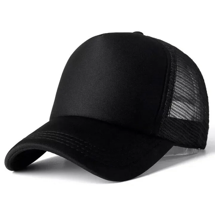 Unisex%20Plain%20Trucker%20Hat%20Mesh%20Back%20Snapback%20Hat%20Baseball%20Cap%20Solid%20Visor%20Net%20Cap%20-%20Image%202