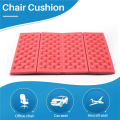Folding Foam Waterproof Seat Pad Chair Cushion Red+Black. 