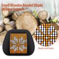 Wood Beads Car Chair Back Support Massage Cushion Mesh Relief Lumbar Brace Home Cushion Seat Chair Lumbar Back Support. 