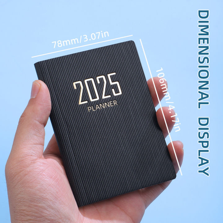 【Pesty】2026 a7 English schedule 2025 daily planner pocket notebook thin ...