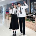 Junior High School Uniform Class Uniform Set College Style Summer High School Students Graduation Korean Style Chorus Recitation Performance Skirt. 