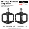 WEST BIKING 3 Bearings Aluminum Alloy Bicycle Pedals Mountain Road Bicycle Pedals Steel Shafts Anti-skid Bicycle Accessories. 