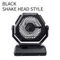 Multifunctional Camping Fan with LED Light 6 in-ch U-SB Batt-ery Operated Fan Ceiling Tent Light with 3 Lighting Modes & 3 Adjustable Wind Speed for Home Office Camping Picnic Fishing. 