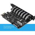 ORICO SuperSpeed 7 Port USB 3.0 PCI-E Express Card with a 15pin SATA Power Connector PCIE Adapt. 