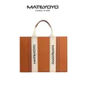 MATEYOYO Felt Bag Classical Tote Bag Felt Bag Thickened High-Capacity Shopping Handbag Daily Commuting Bakery Coffee Shop Shoulder Bag Simple And Fashionable Office Handbag. 